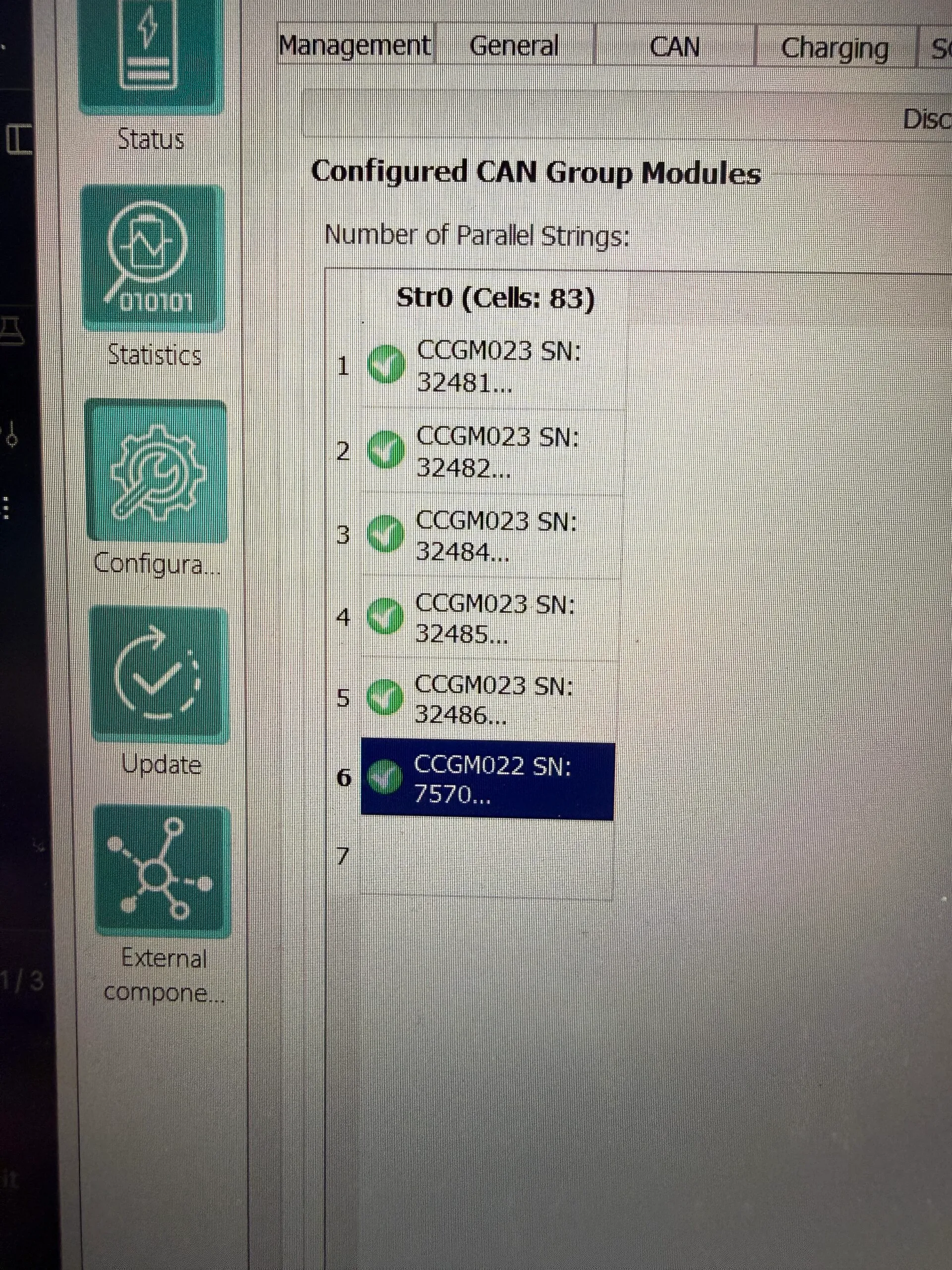 Configured CAN group modules