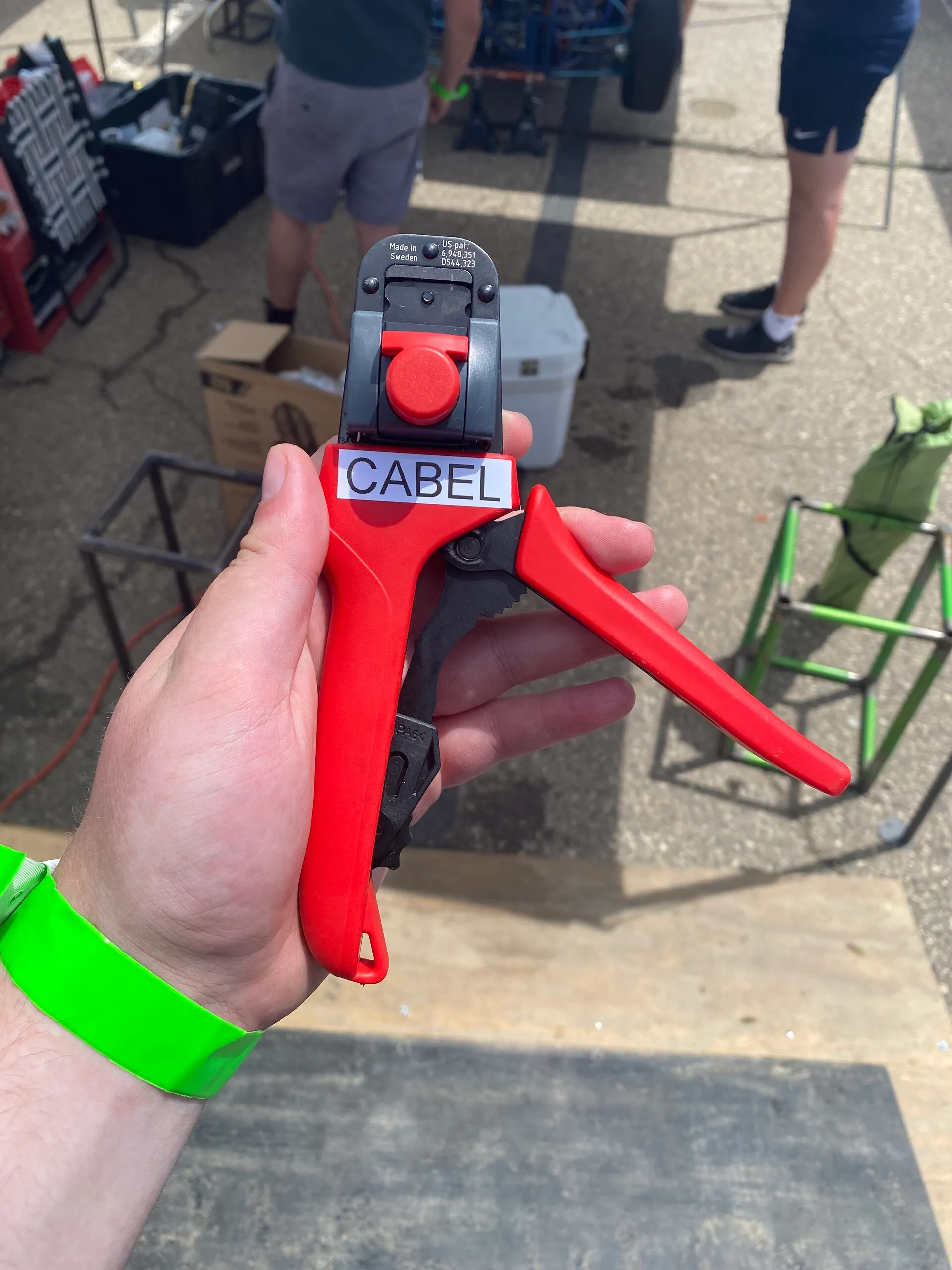 Paddock wiring work, June 15