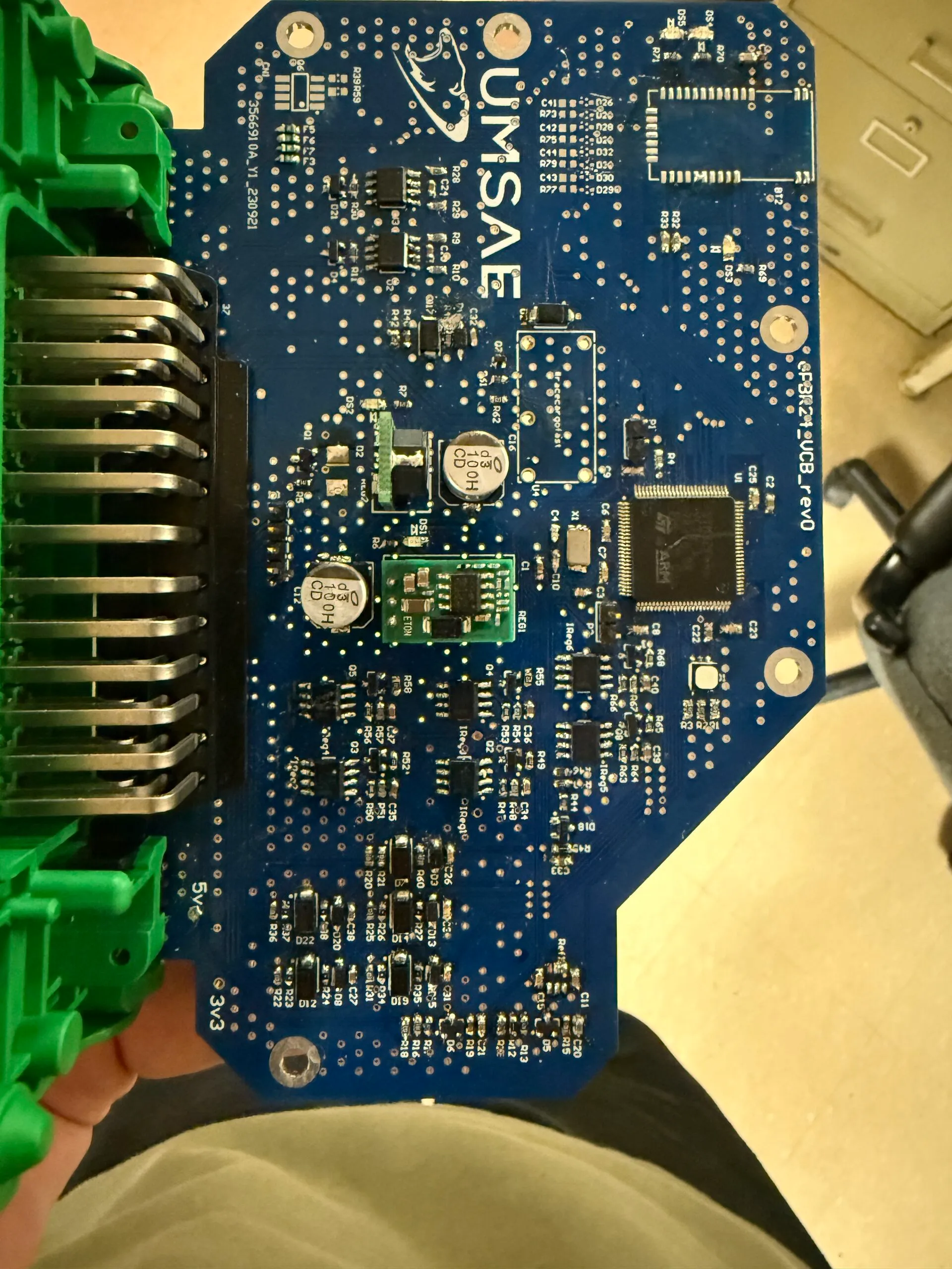 Controller board in the printed fixture