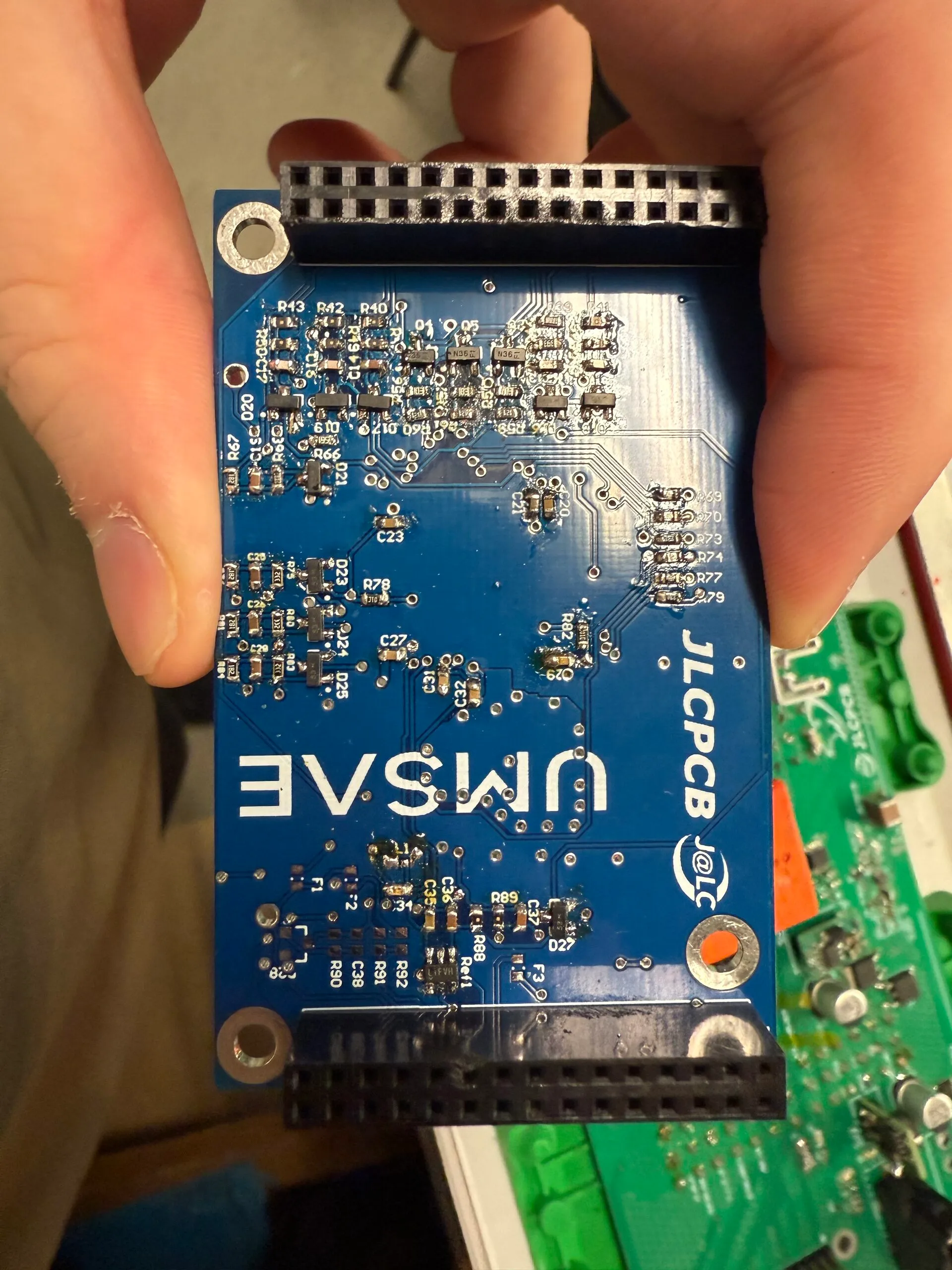 Board with header detail