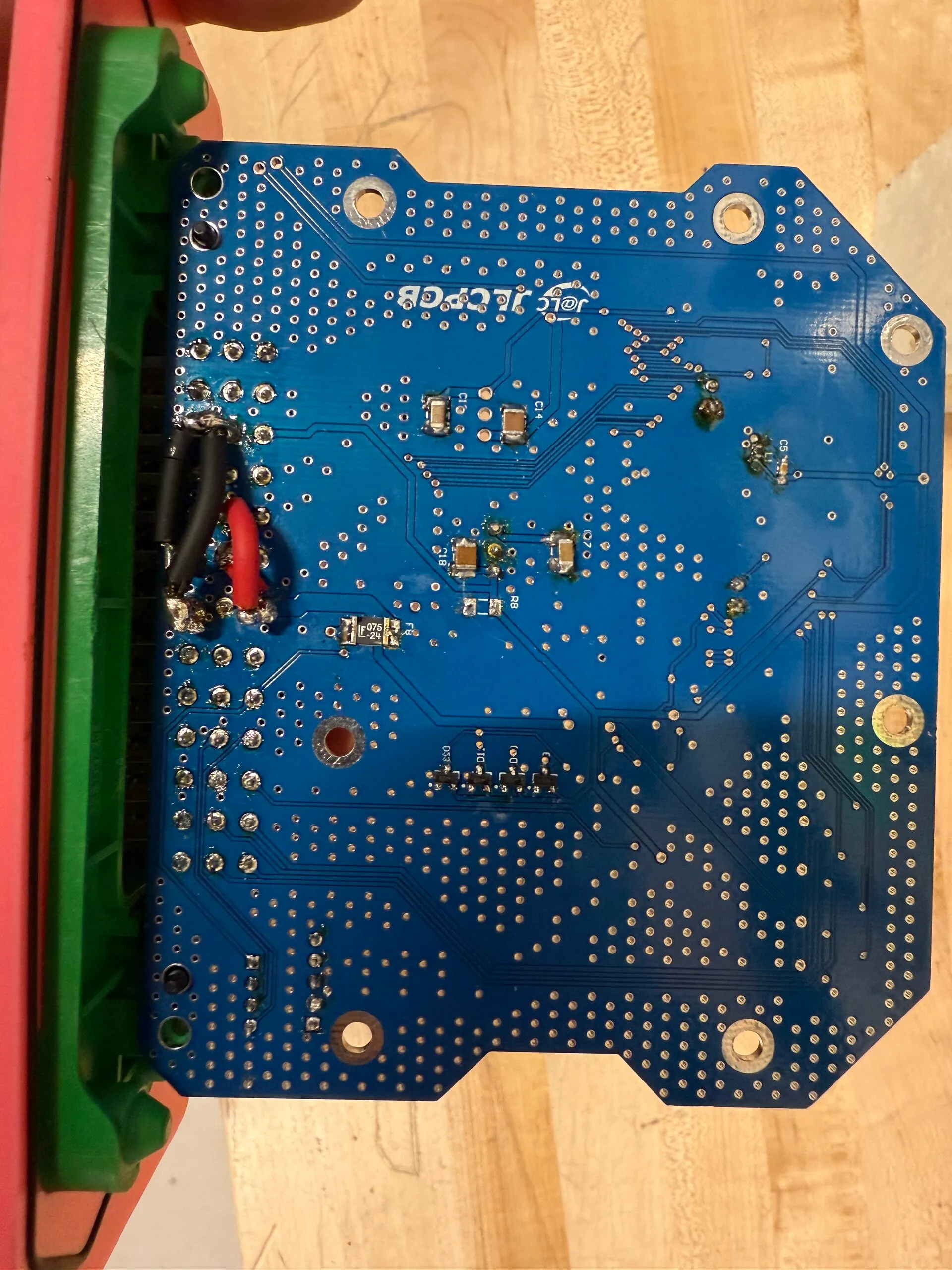 Bare board on the bench